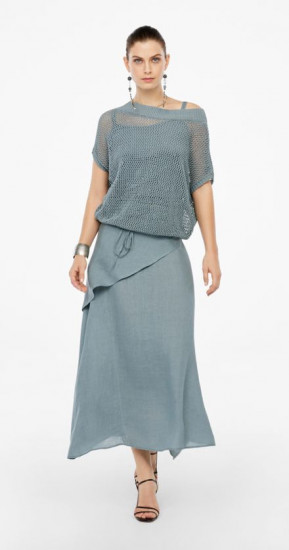 Юбка maxi Sarah Pacini 221.13.005 denim