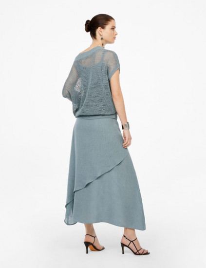 Юбка maxi Sarah Pacini 221.13.005 denim